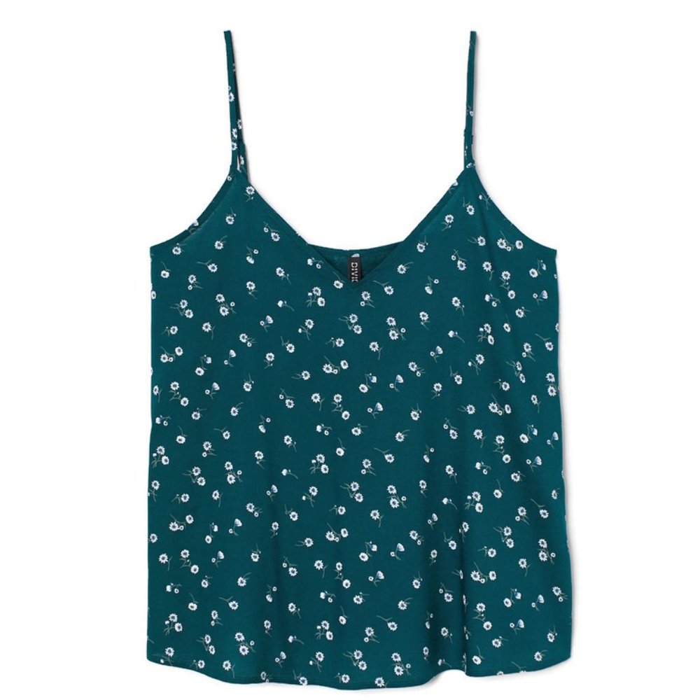 V-neck Camisole Flower Top